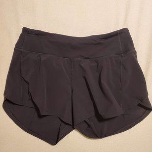 Lululemon 4" black shorts